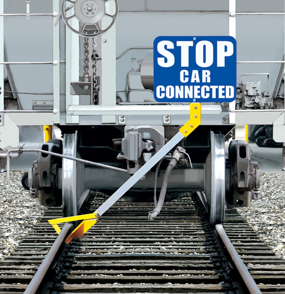 Clamp-On Insulated - For use near electrified third rails.  Sign Plate Not Included.